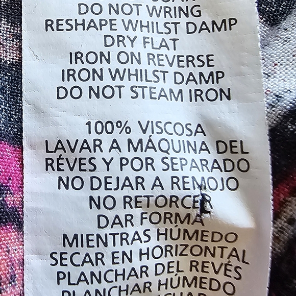 Atmosphere Aztec Geometric Blue and Pink A-line Resort Midi Dress - Picture 12 of 13